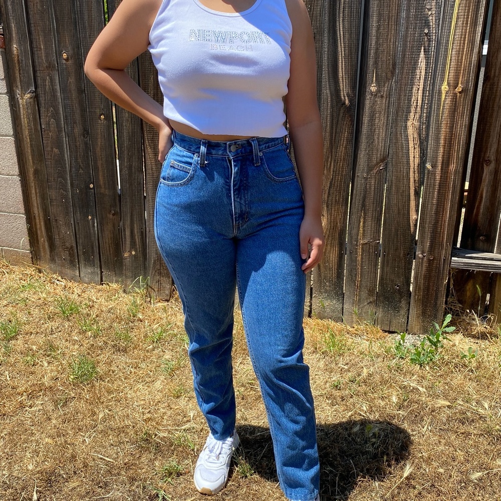 vintage guess high waisted jeans
